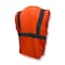Radians SV2Z Economy Class 2 Mesh Safety Vest W/ Zipper, Hi-Vis Orange, 3XL SV2ZOM3X - alternate 2